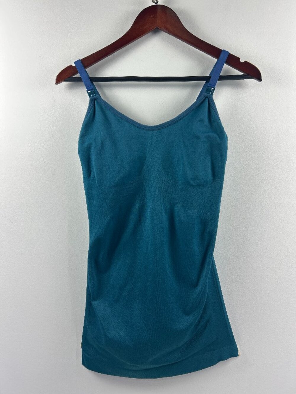 Auden Teal Nursing Camisole Tank Top with Adjustable Straps - M